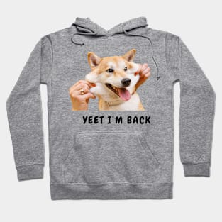 Funny doggo - yeet i'm back, dog, cute Hoodie